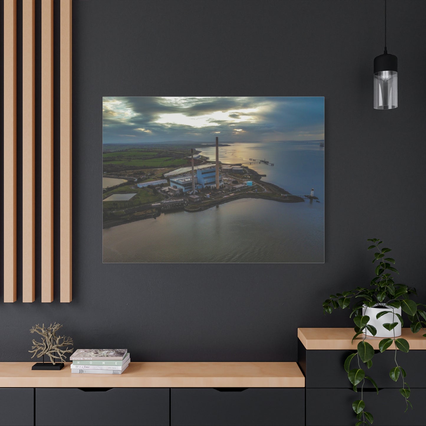 Tarbert Power Station Matte Canvas, Stretched, 1.25"