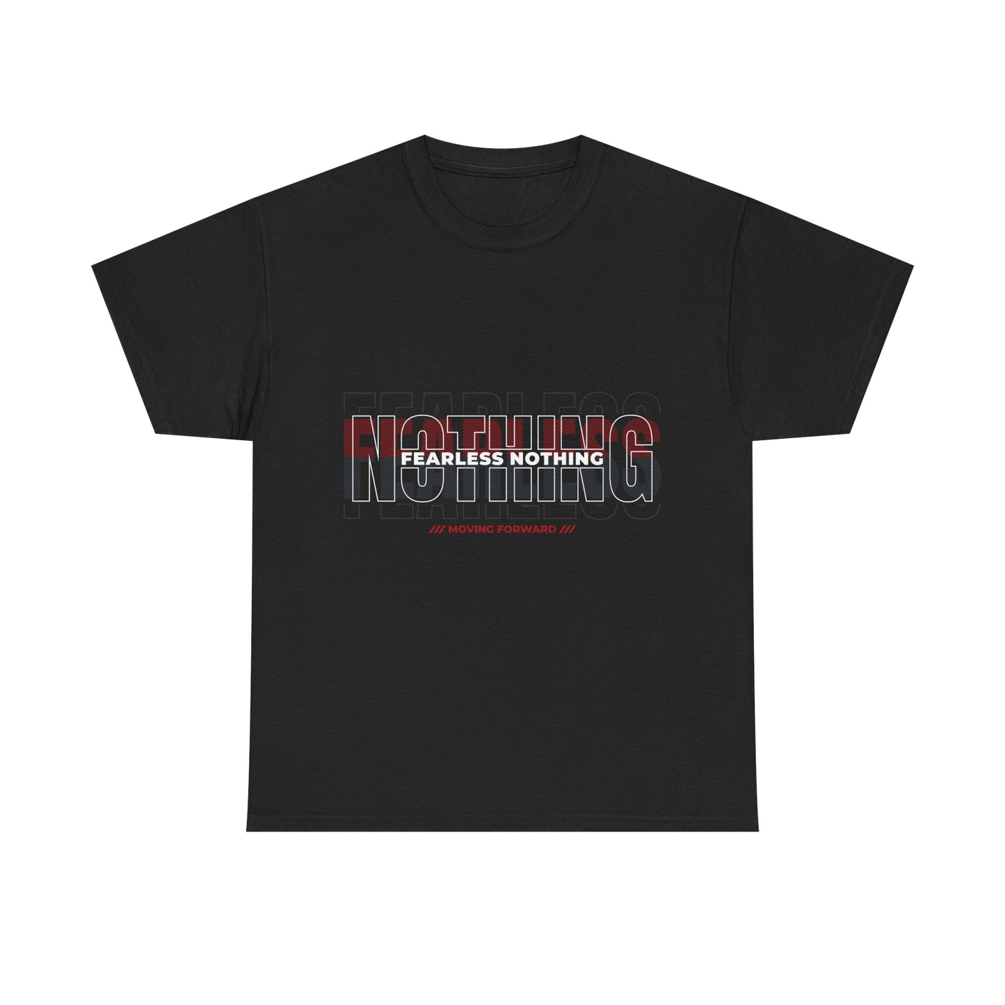 Fearless Unisex Heavy Cotton Tee – Motivational Graphic Shirt for Everyday Wear
