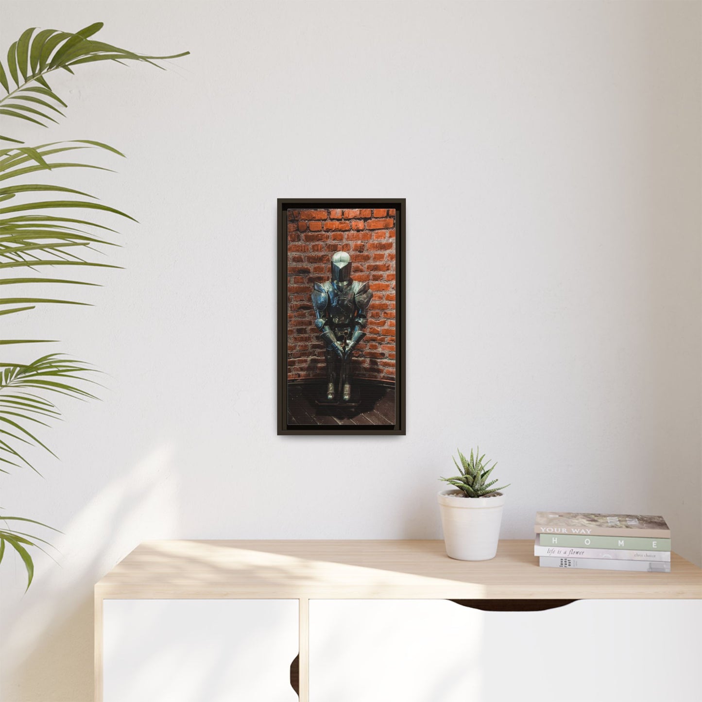 Steel Armour Medieval Age Lithuania Matte Canvas, Framed (Multi-color)