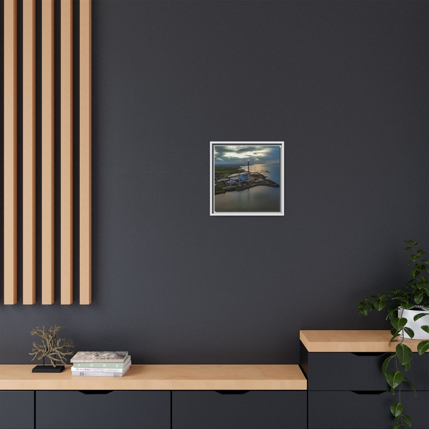 Target Power Station Matte Canvas, Framed (Multi-color)