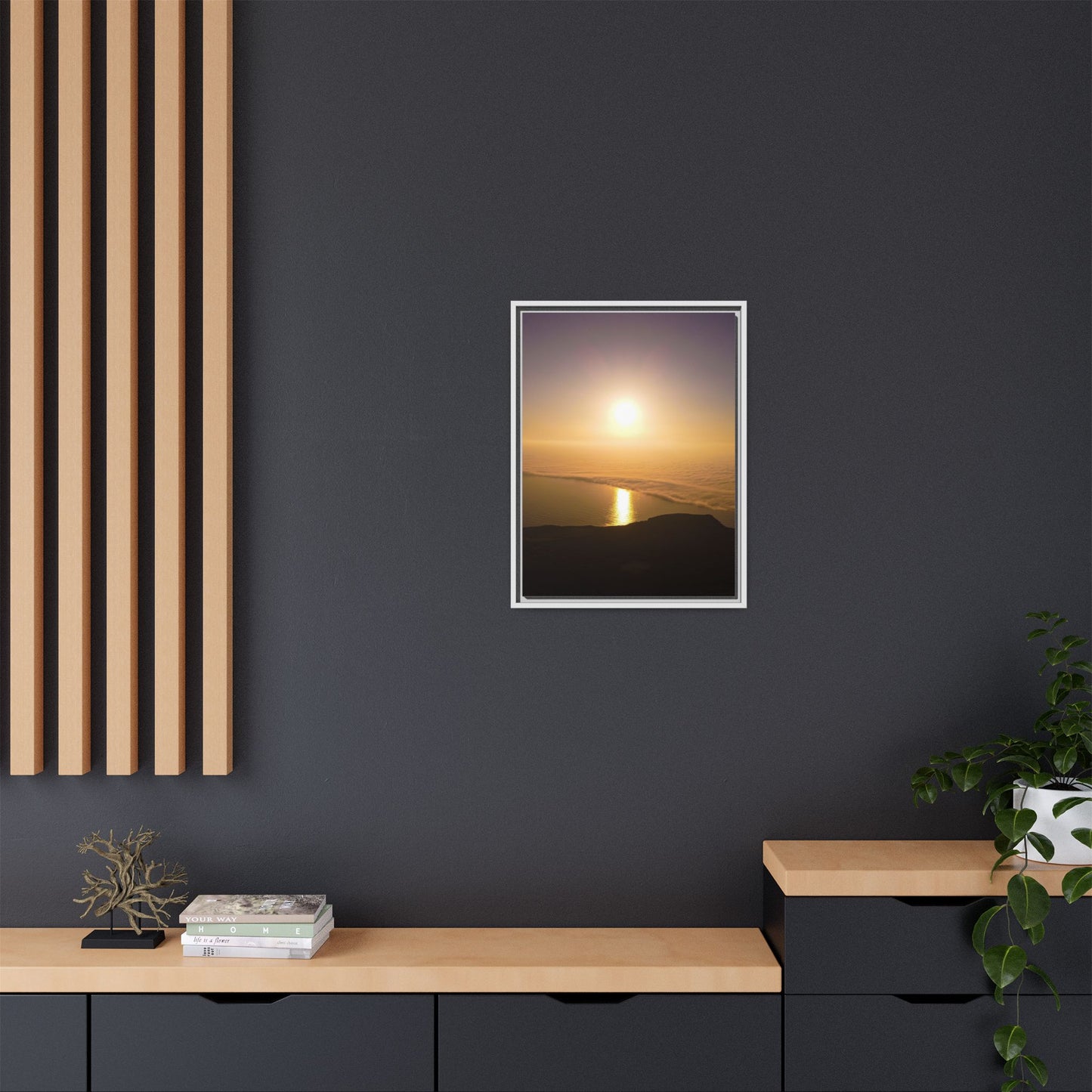 Sunset on Mount Brandon Matte Canvas, Framed (Multi-color)