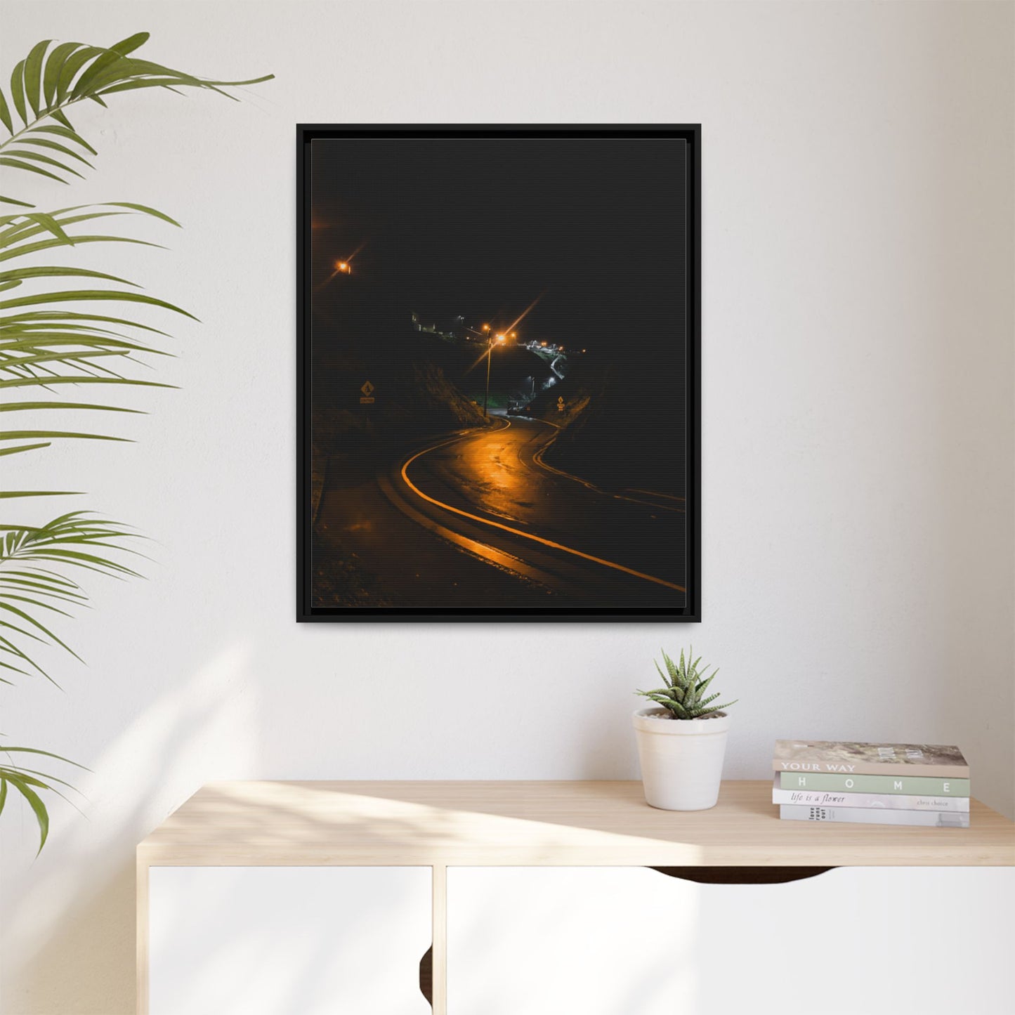 Ballybunion at Night Matte Canvas, Framed (Multi-color)