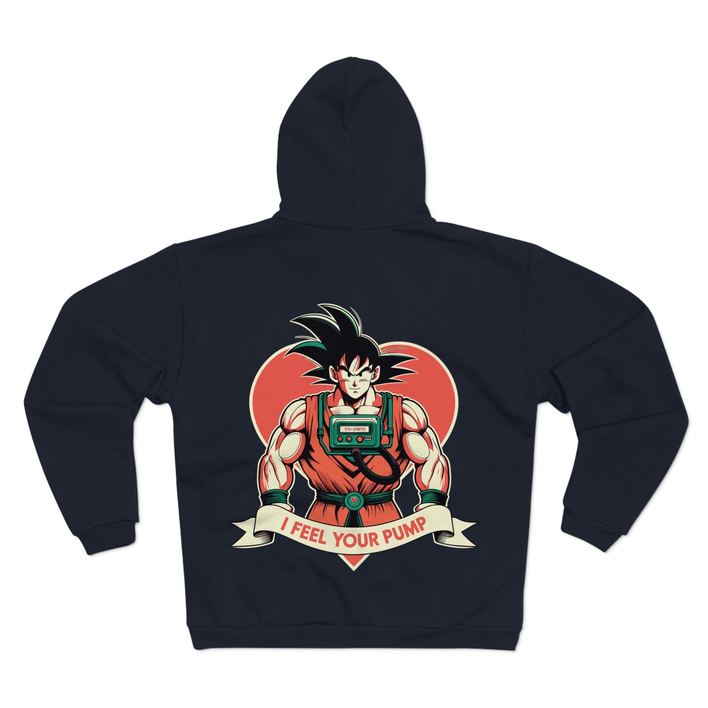I Feel Your Pump Gym Goku Unisex Hooded Zip Sweatshirt