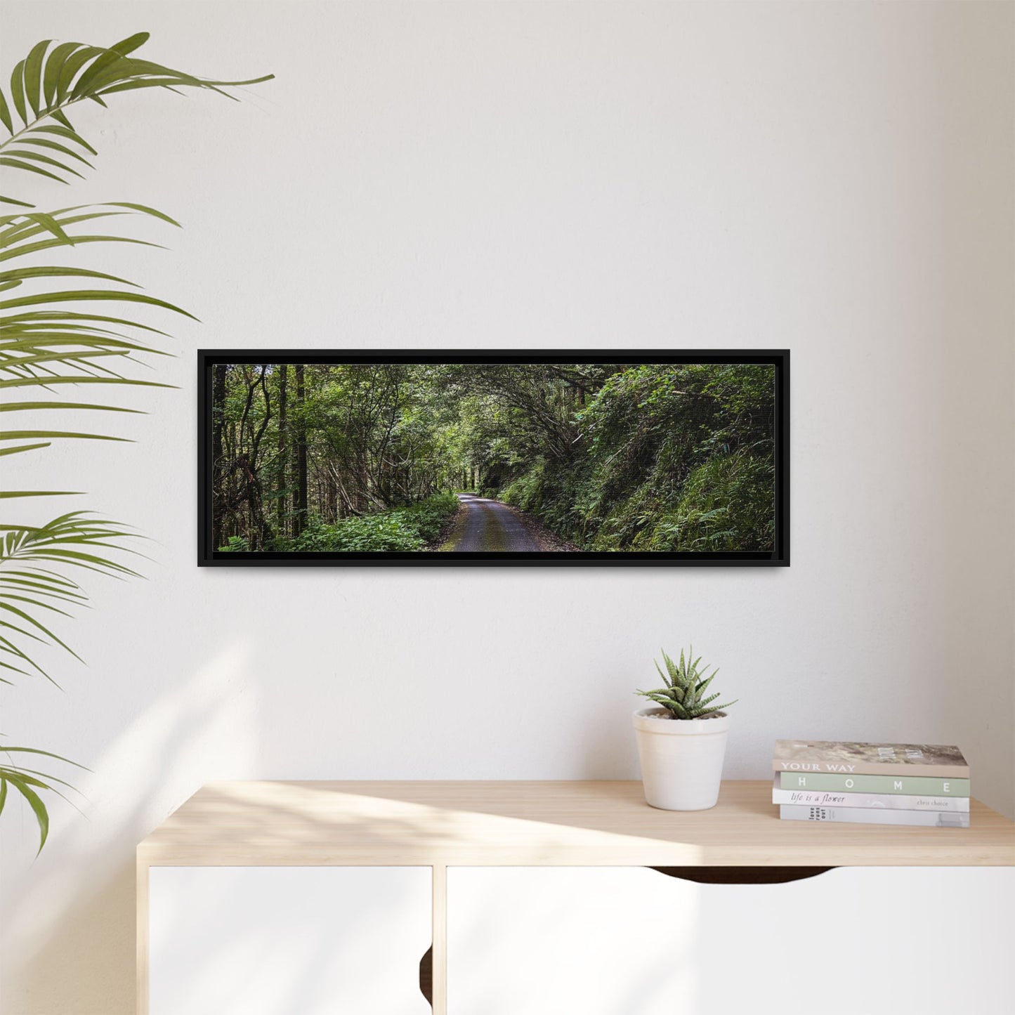 Glanageenty Forest Trail Matte Canvas, Framed (Multi-color)