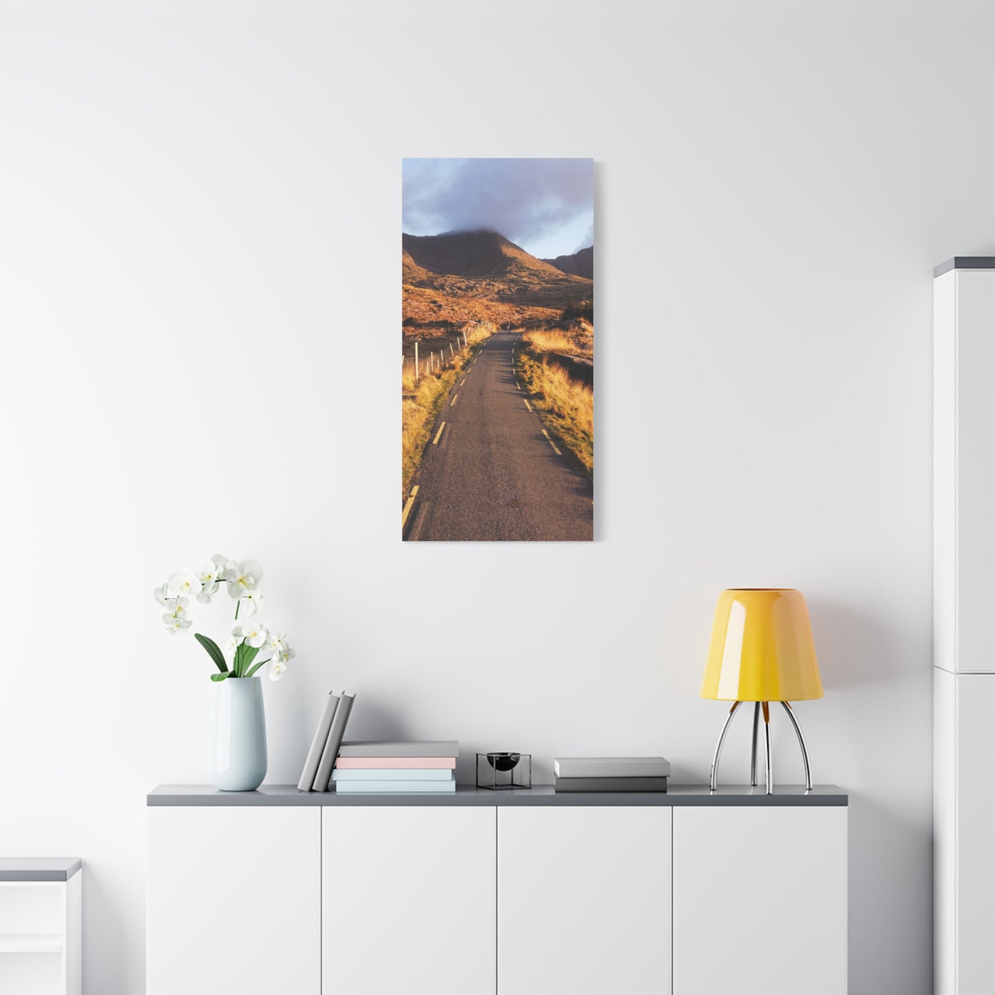 Sunset Road Matte Canvas, Stretched, 1.25"