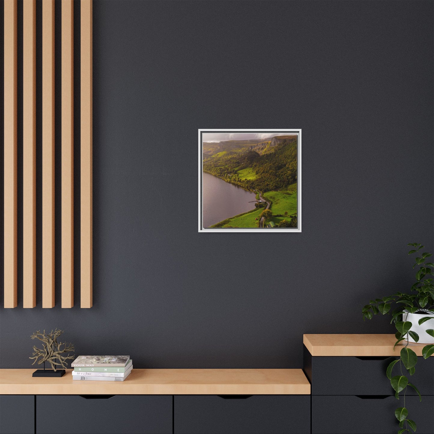 South in Aghadh an Aird or The Devil's Cheney Matte Canvas, Framed (Multi-color)