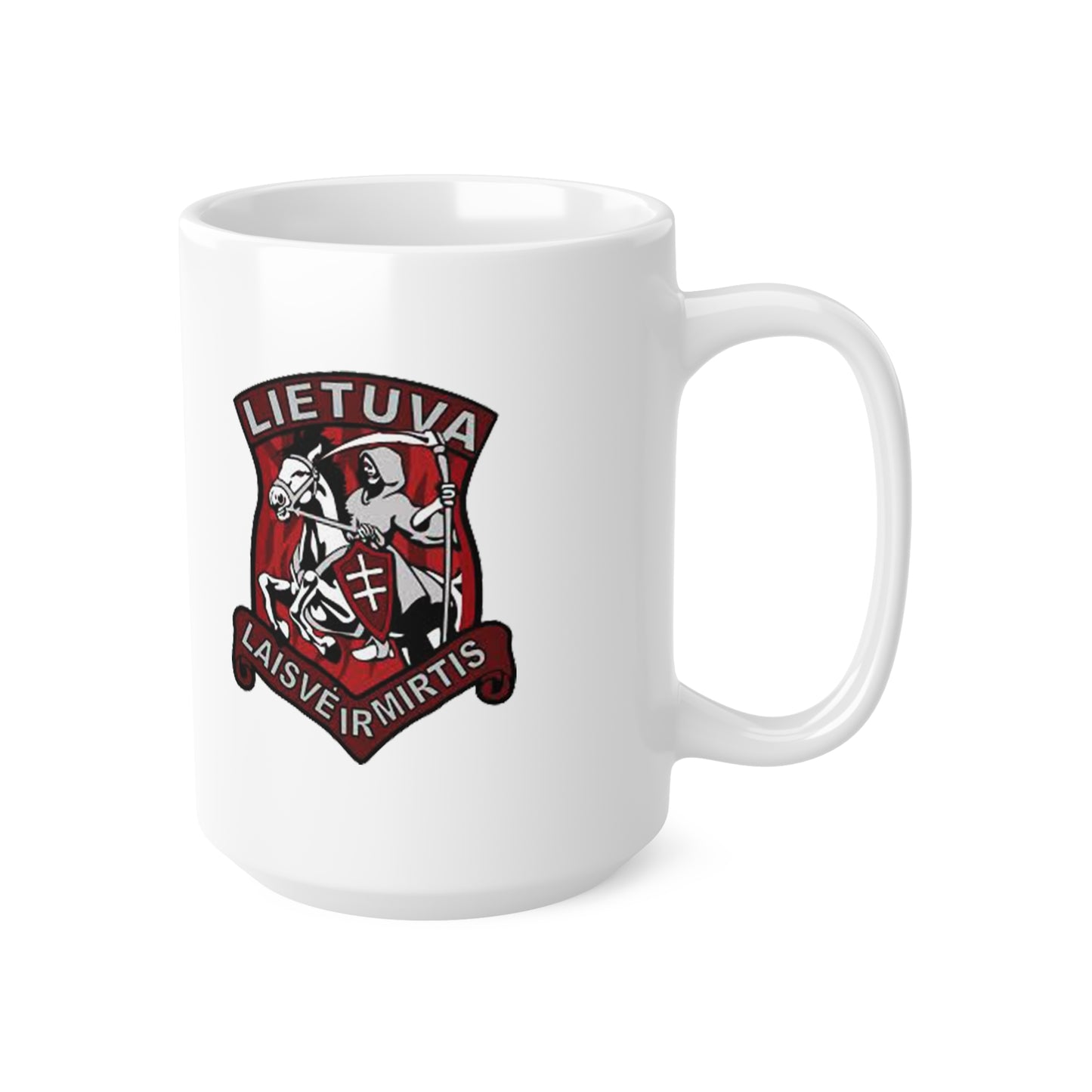Lietuva "Laisve ir Mirtis" Ceramic Coffee Mugs - 11oz & 15oz Custom Cups