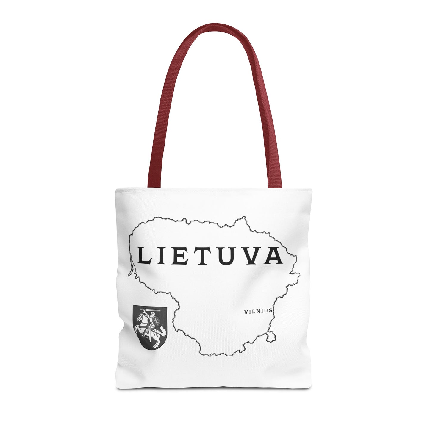 Lietuva Map Tote Bag - Stylish Travel Bag for Lithuanian Pride
