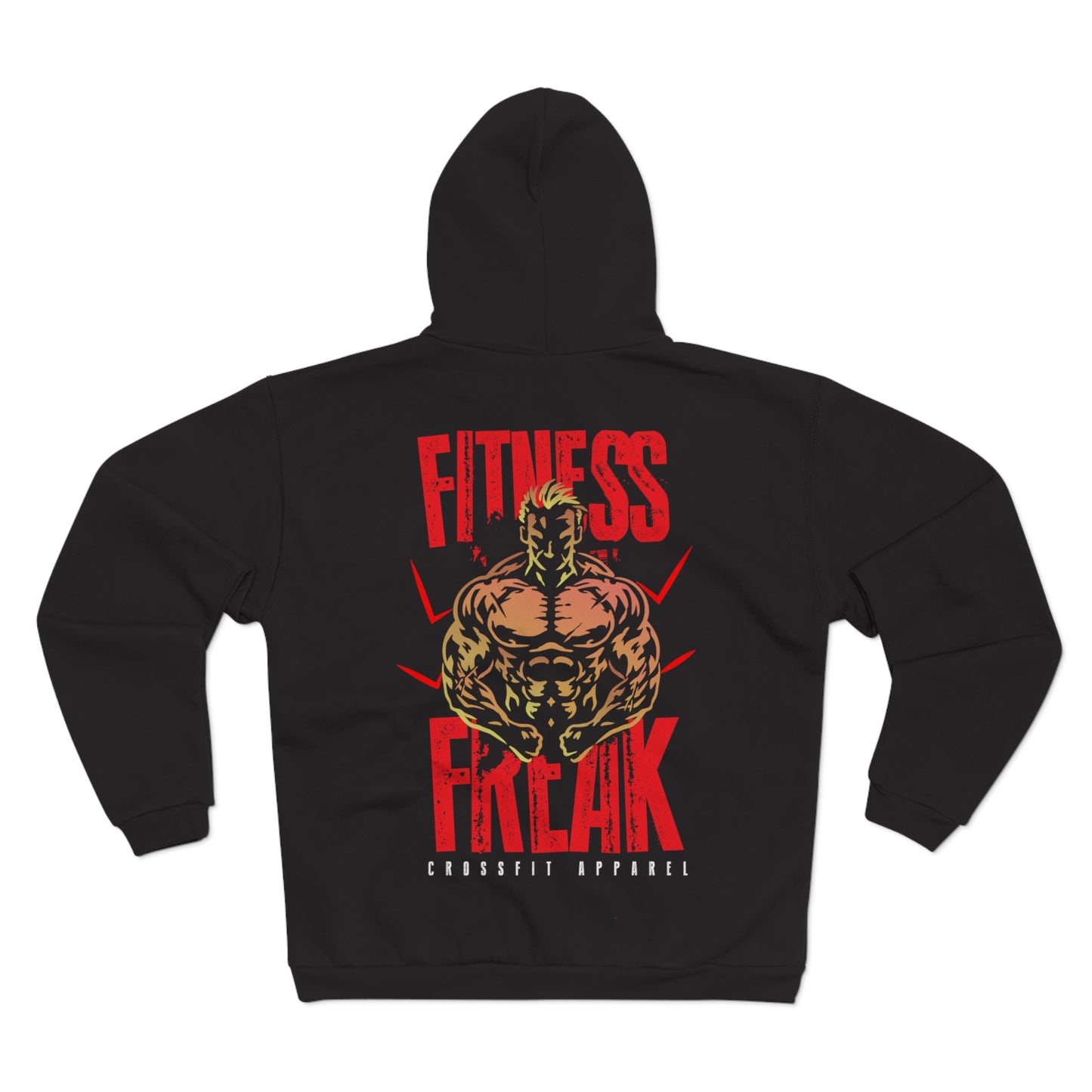 Fitness Freak Unisex Hooded Zip Sweatshirt - Perfect Crossfit Apparel