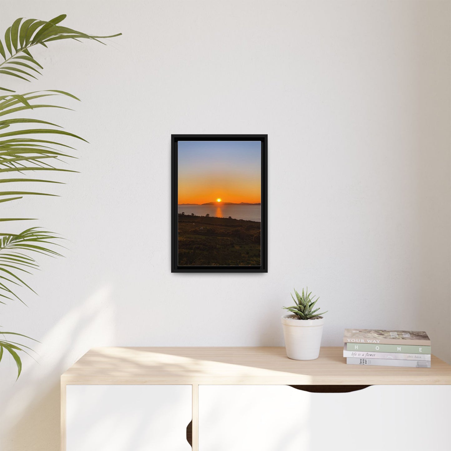 Sunset Ring Of Kerry Matte Canvas, Framed (Multi-color)
