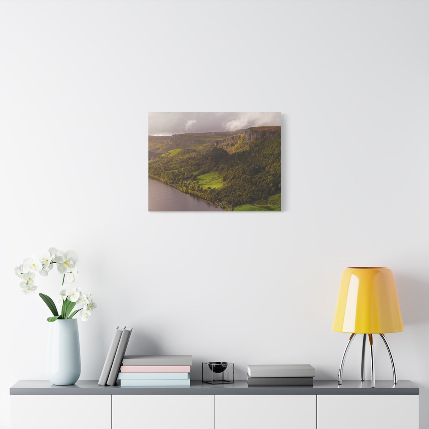 Sruth in Aghadh an Aird or The devil's Chimney Matte Canvas, Stretched, 1.25"