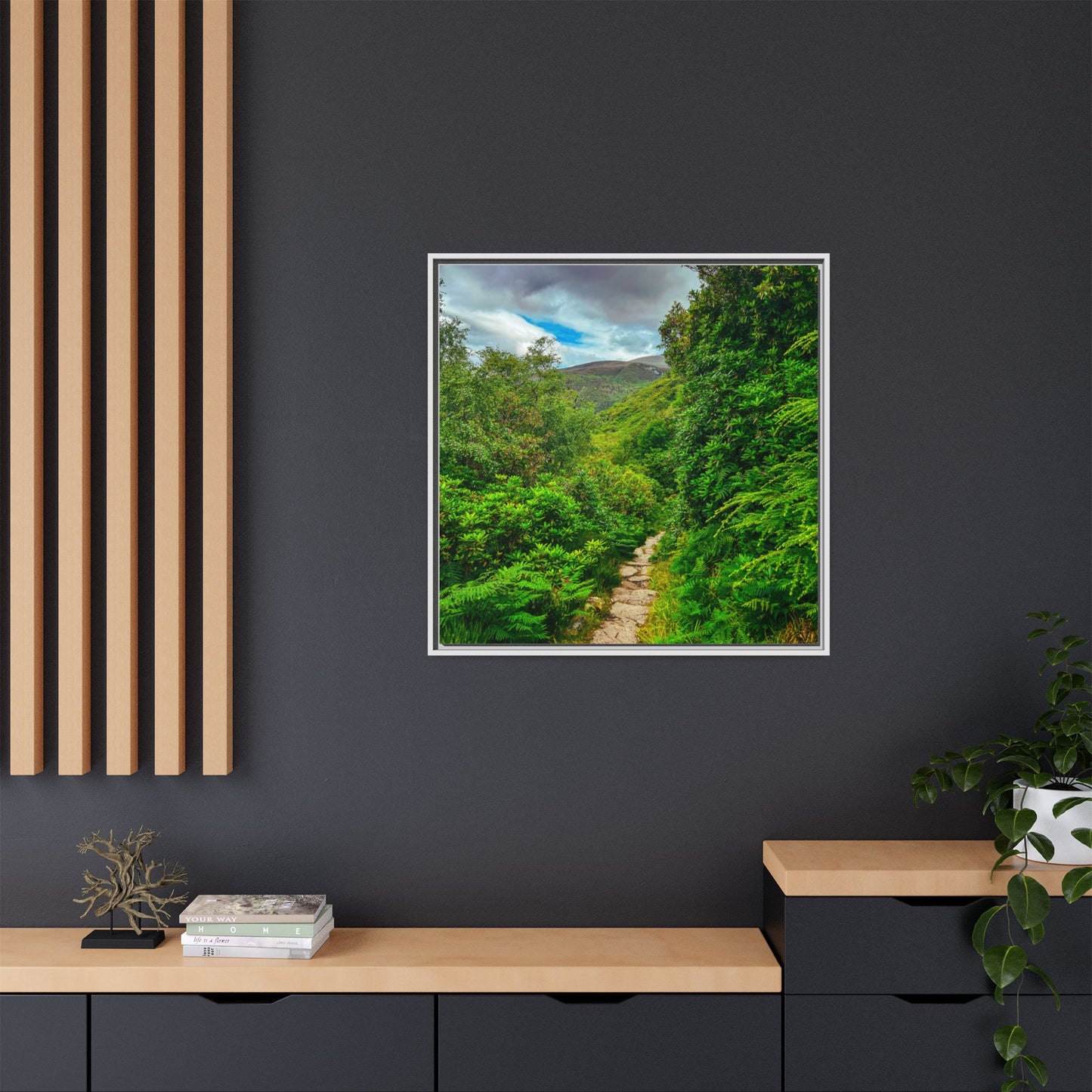 Torc Trail Matte Canvas, Framed (Multi-color)