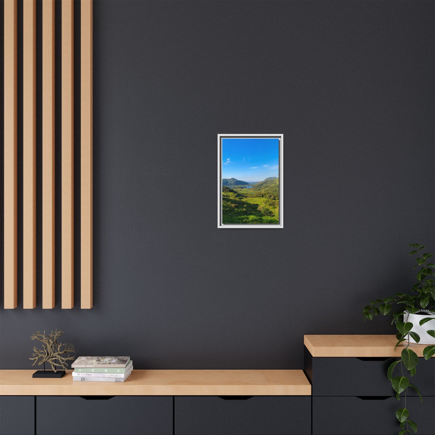 Beautiful Ladies View Matte Canvas, Framed (Multi-color)