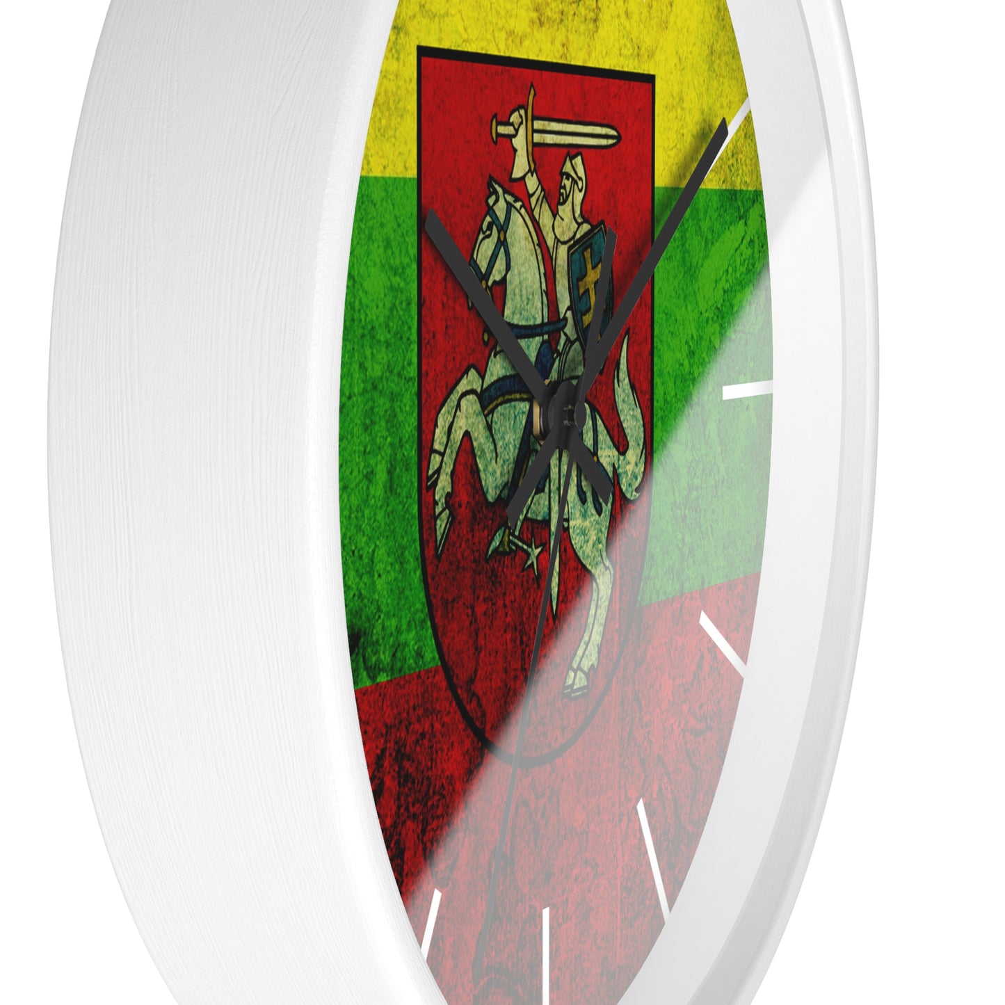 Lithuanian Heritage Wall Clock - Vintage Flag Design