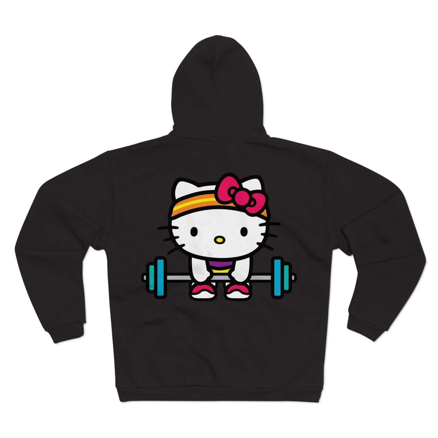 Hello Kitty Gym Motivation Unisex Hooded Zip Sweatshirt