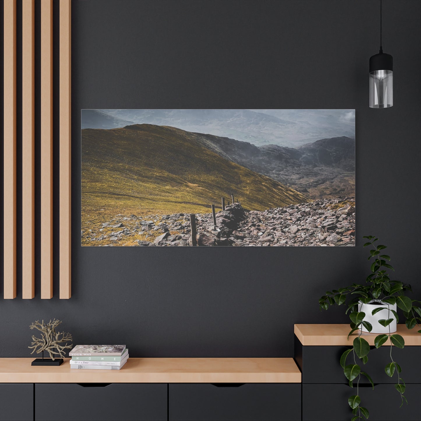 Wall in Mountains Matte Canvas, Stretched, 1.25"