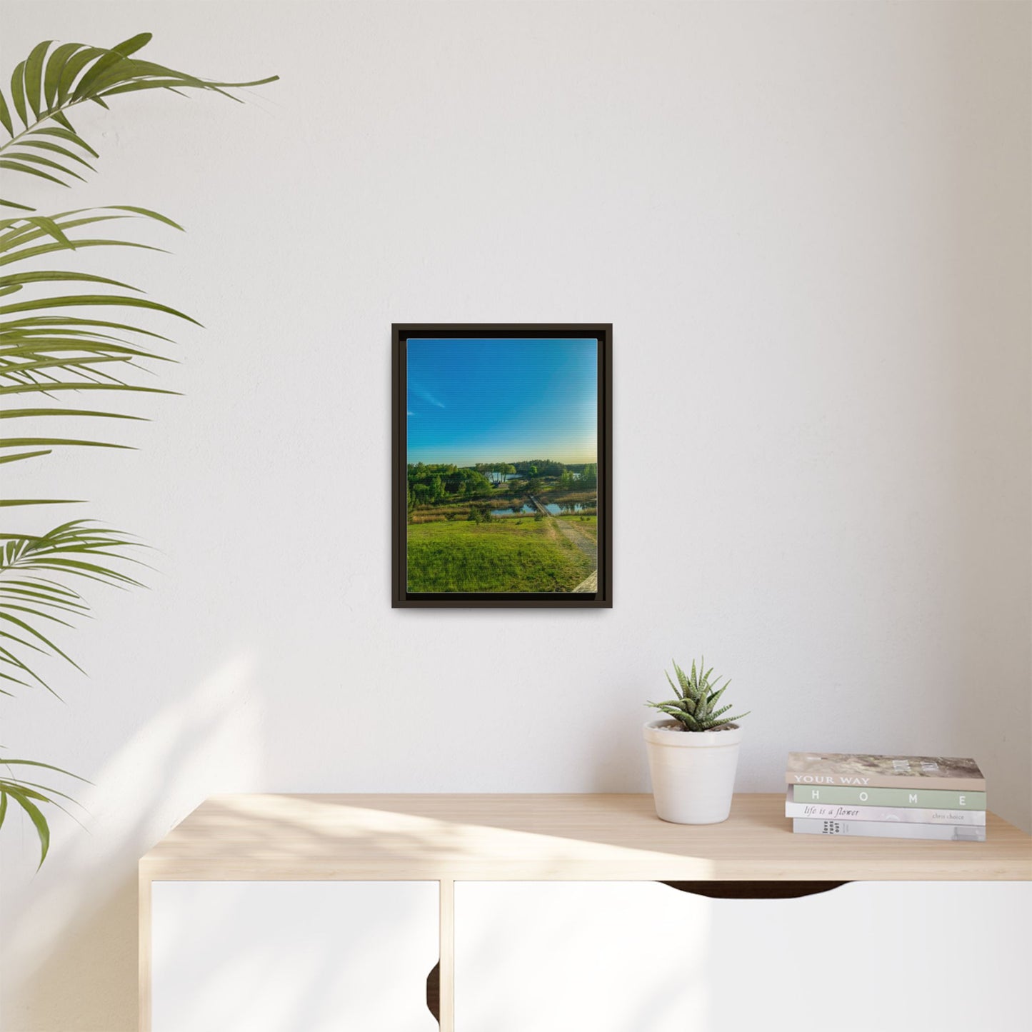 Zageres Lake Matte Canvas, Framed (Multi-color)
