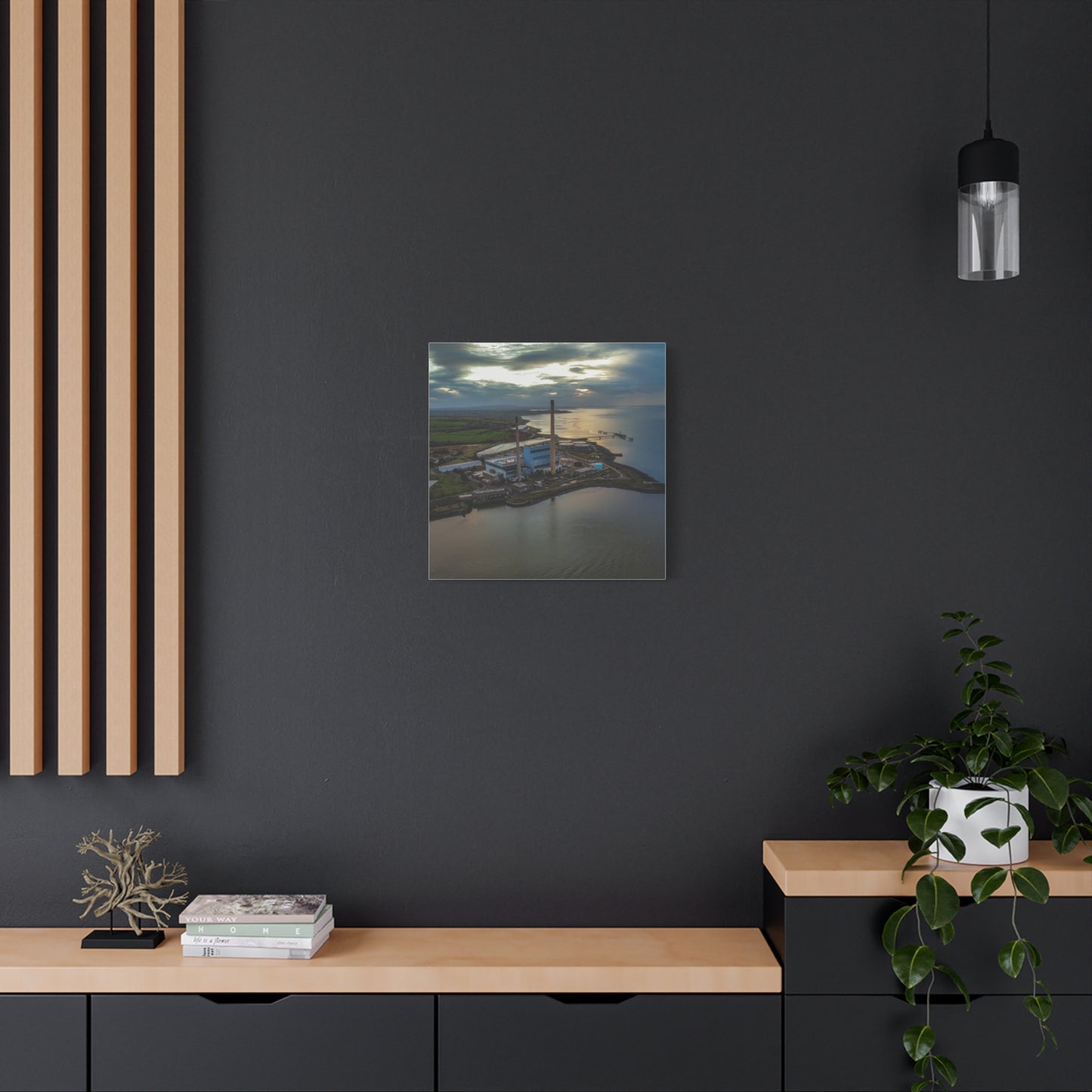 Tarbert Power Station Matte Canvas, Stretched, 1.25"
