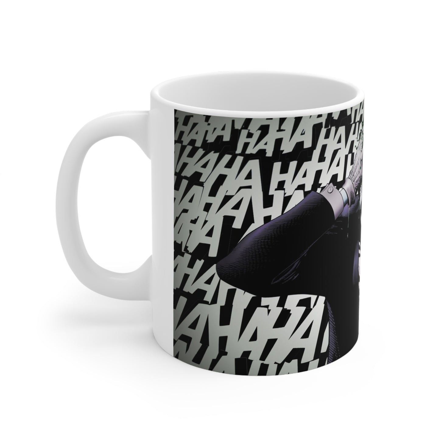 Joker-Inspired Ceramic Coffee Cup - 11oz & 15oz, Perfect for Comic Fans