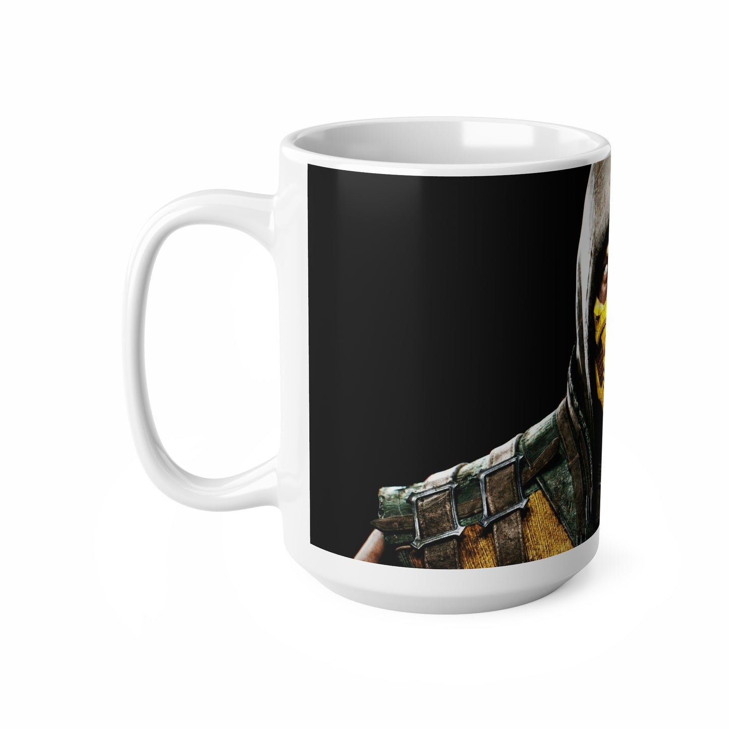 Mortal Kombat Scorpion Ceramic Coffee Mug - Unique 11oz & 15oz Designs for Gamers