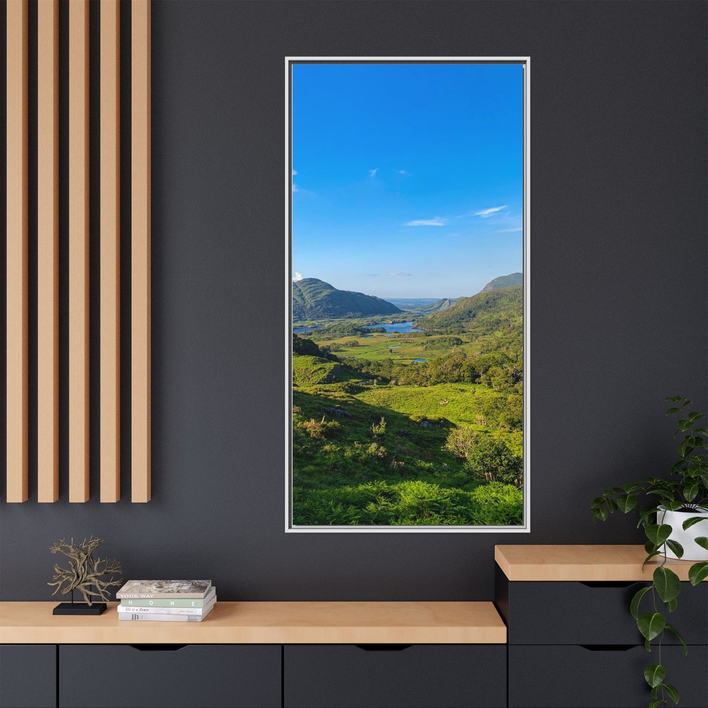 Beautiful Ladies View Matte Canvas, Framed (Multi-color)
