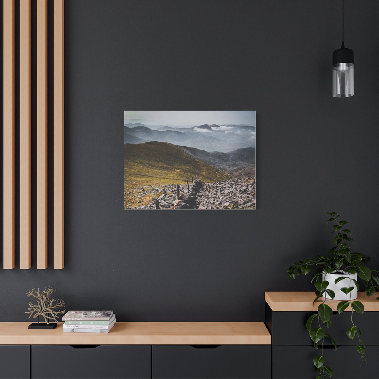 Wall in Mountains Matte Canvas, Stretched, 1.25"