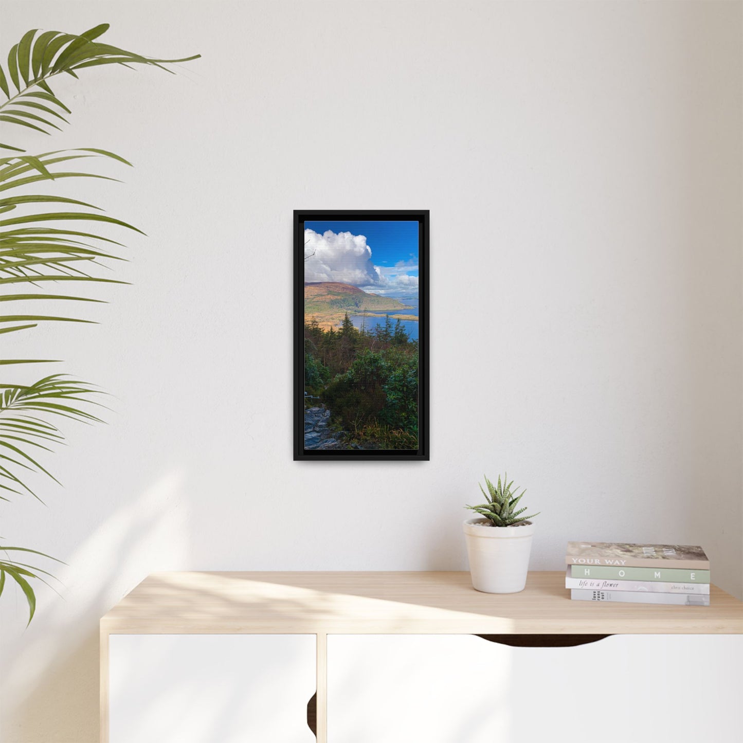 Torc Trail Stairs Matte Canvas, Framed (Multi-color)