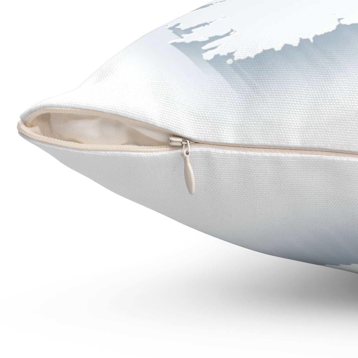 Eire white Spun Polyester Square Pillow