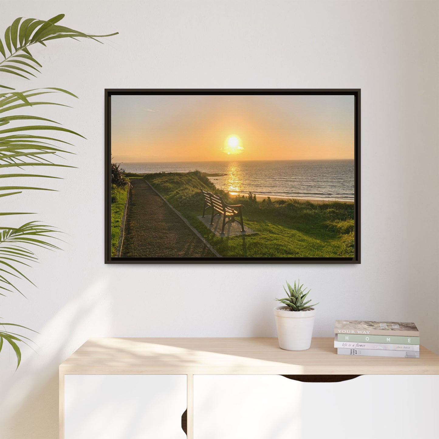 Sunset in Ballybunion 2 Matte Canvas, Framed (Multi-color)
