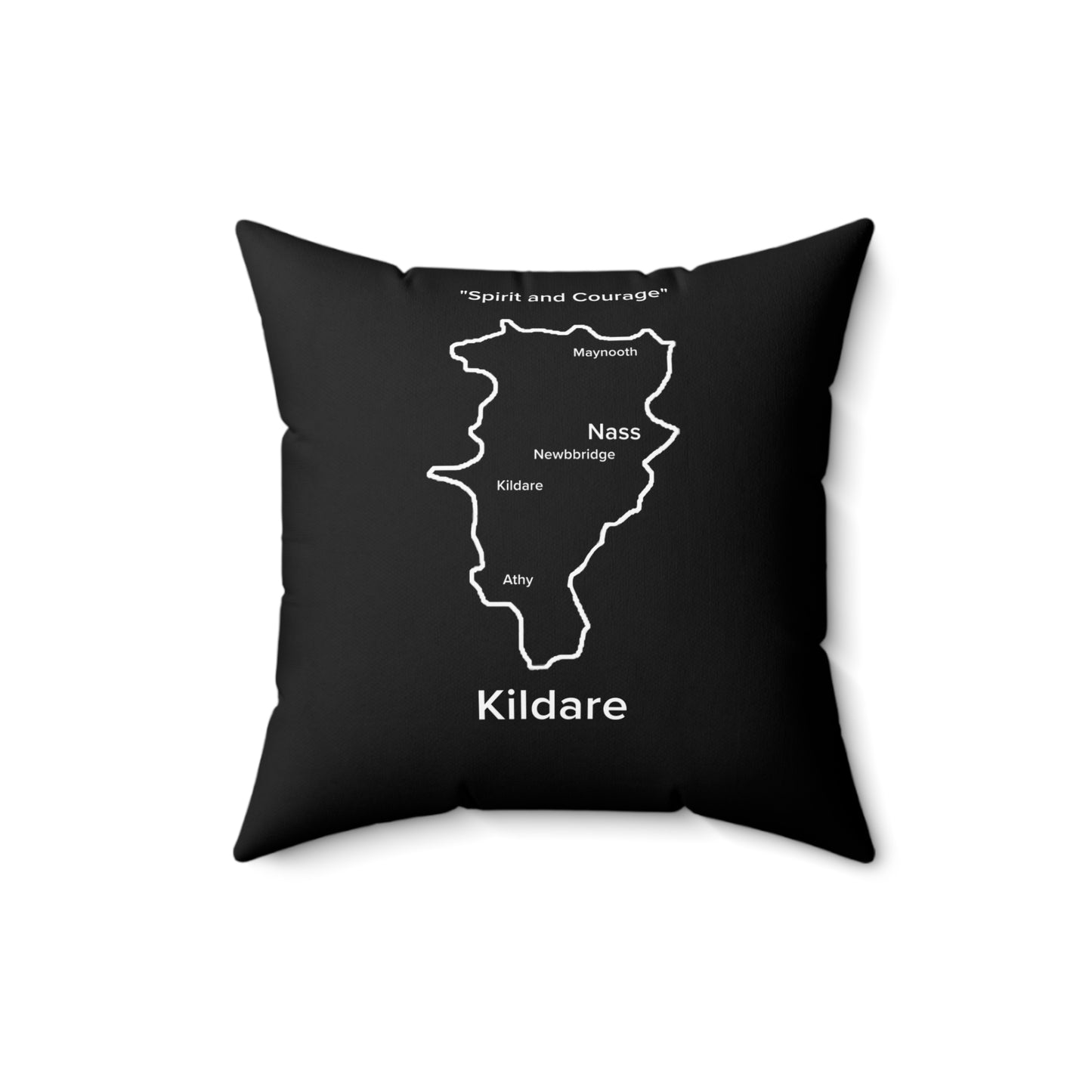 Kildare Spun Polyester Square Pillow Black Edition 2 Sizes