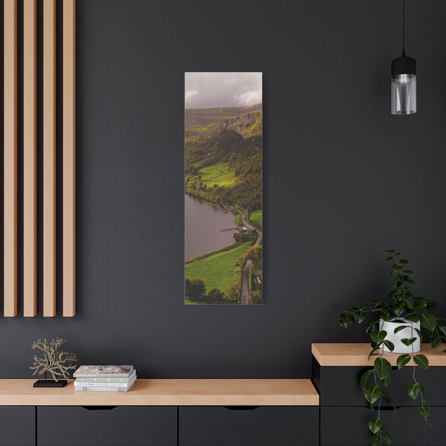 Sruth in Aghadh an Aird or The devil's Chimney Matte Canvas, Stretched, 1.25"