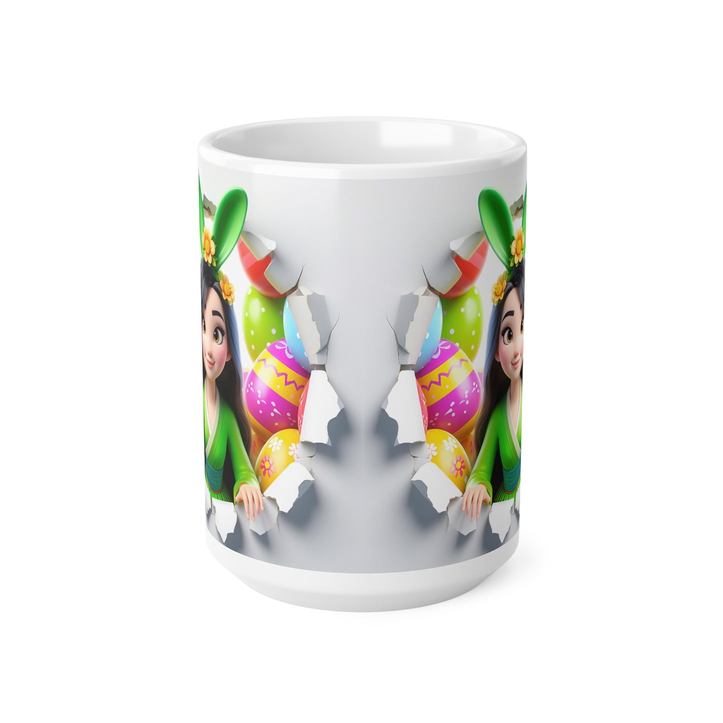 Easter Bunny Ceramic Coffee Cup - Fun 11oz & 15oz Mugs for Holiday Celebrations