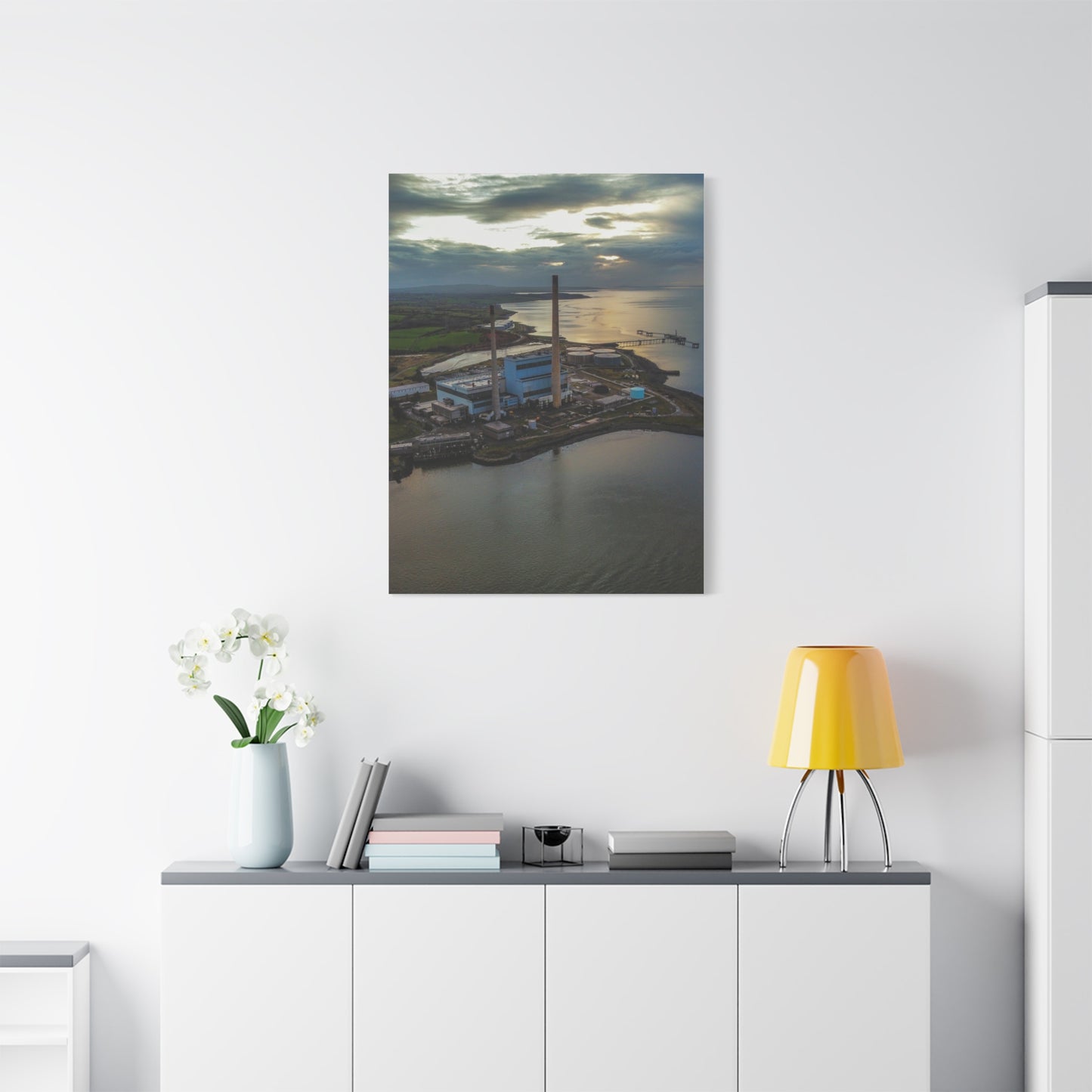 Tarbert Power Station Matte Canvas, Stretched, 1.25"