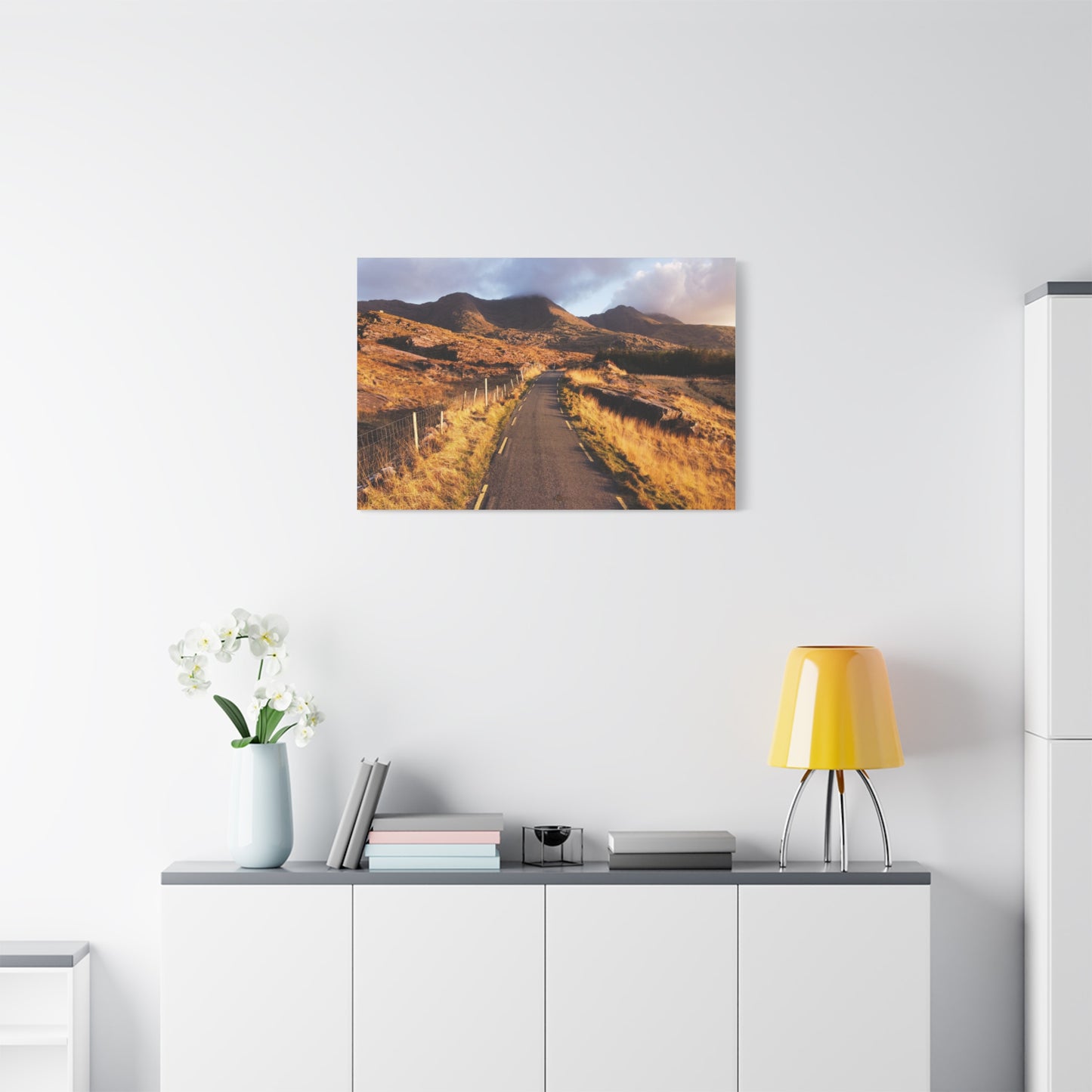 Sunset Road Matte Canvas, Stretched, 1.25"
