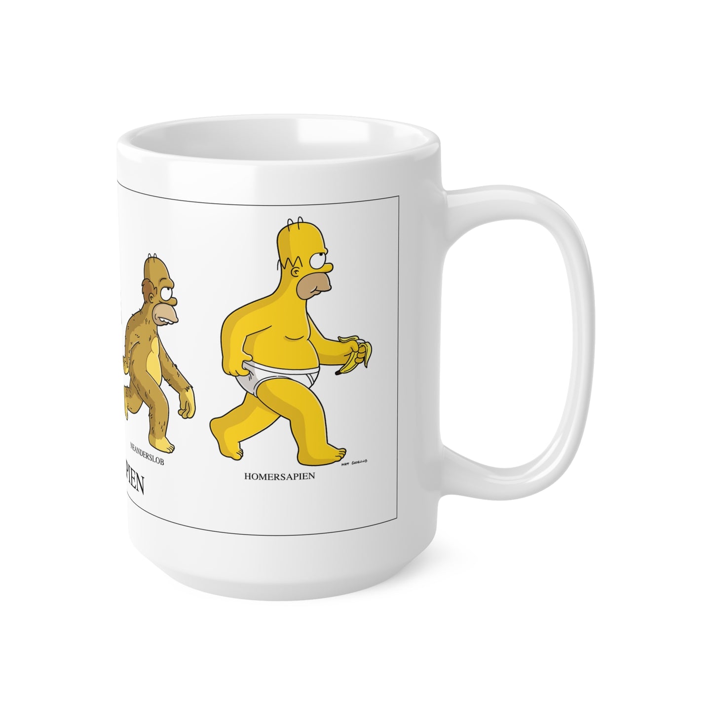 Humorous Evolution Ceramic Coffee Mugs - 11oz & 15oz - Perfect Gift for Science Lovers