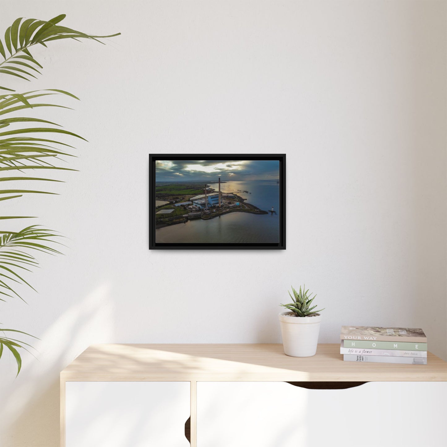 Target Power Station Matte Canvas, Framed (Multi-color)