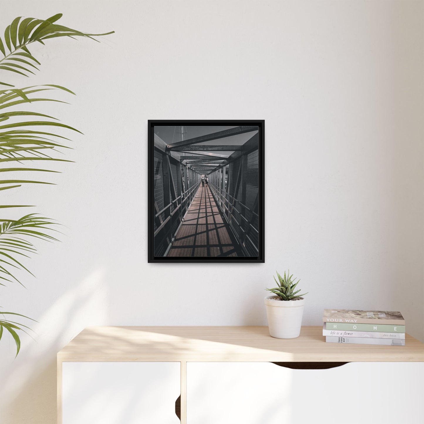 Dingle Pier Matte Canvas, Framed (Multi-color)