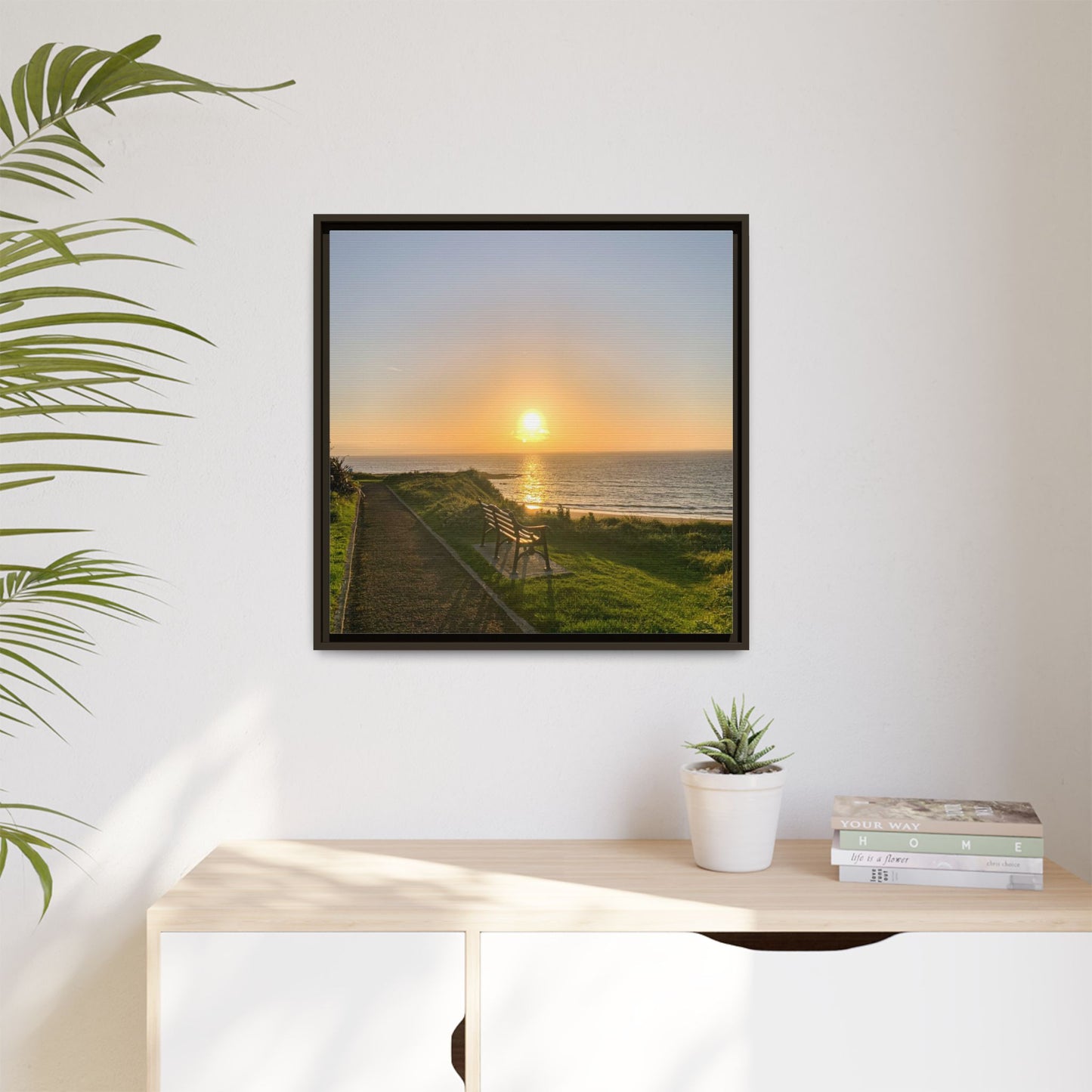 Sunset in Ballybunion 2 Matte Canvas, Framed (Multi-color)