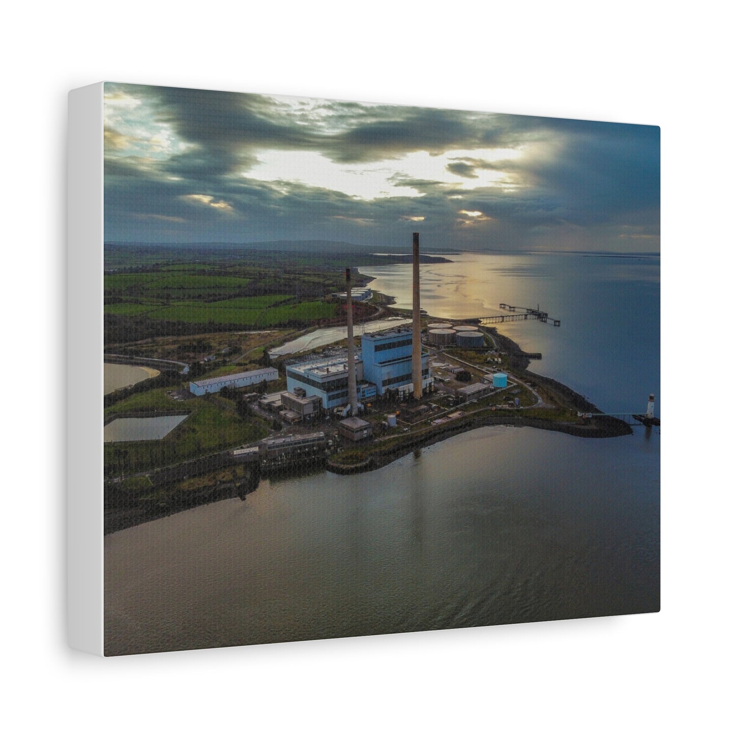 Tarbert Power Station Matte Canvas, Stretched, 1.25"