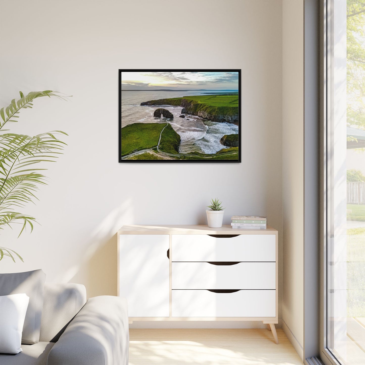 Virgin Rock Matte Canvas, Framed (Multi-color)