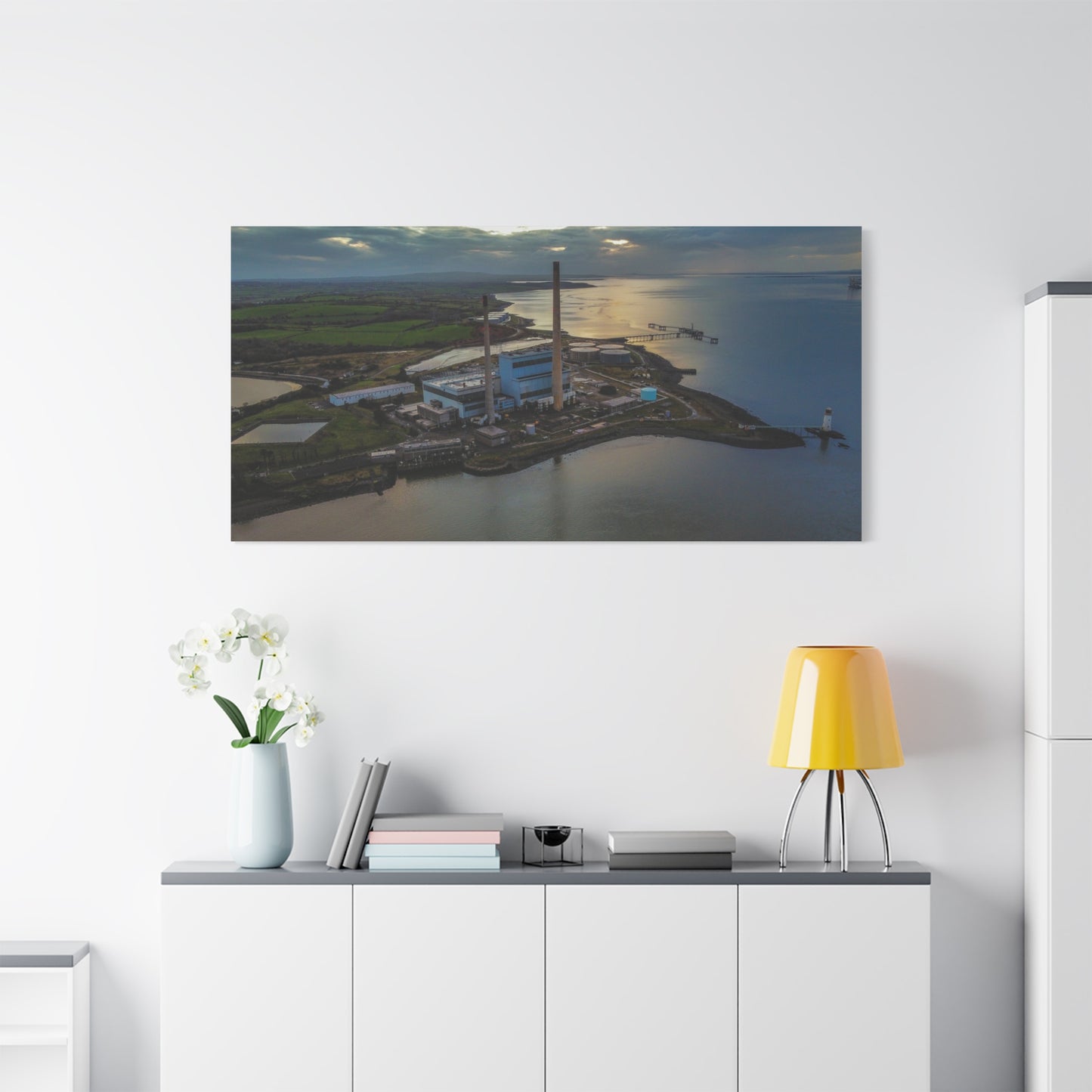 Tarbert Power Station Matte Canvas, Stretched, 1.25"