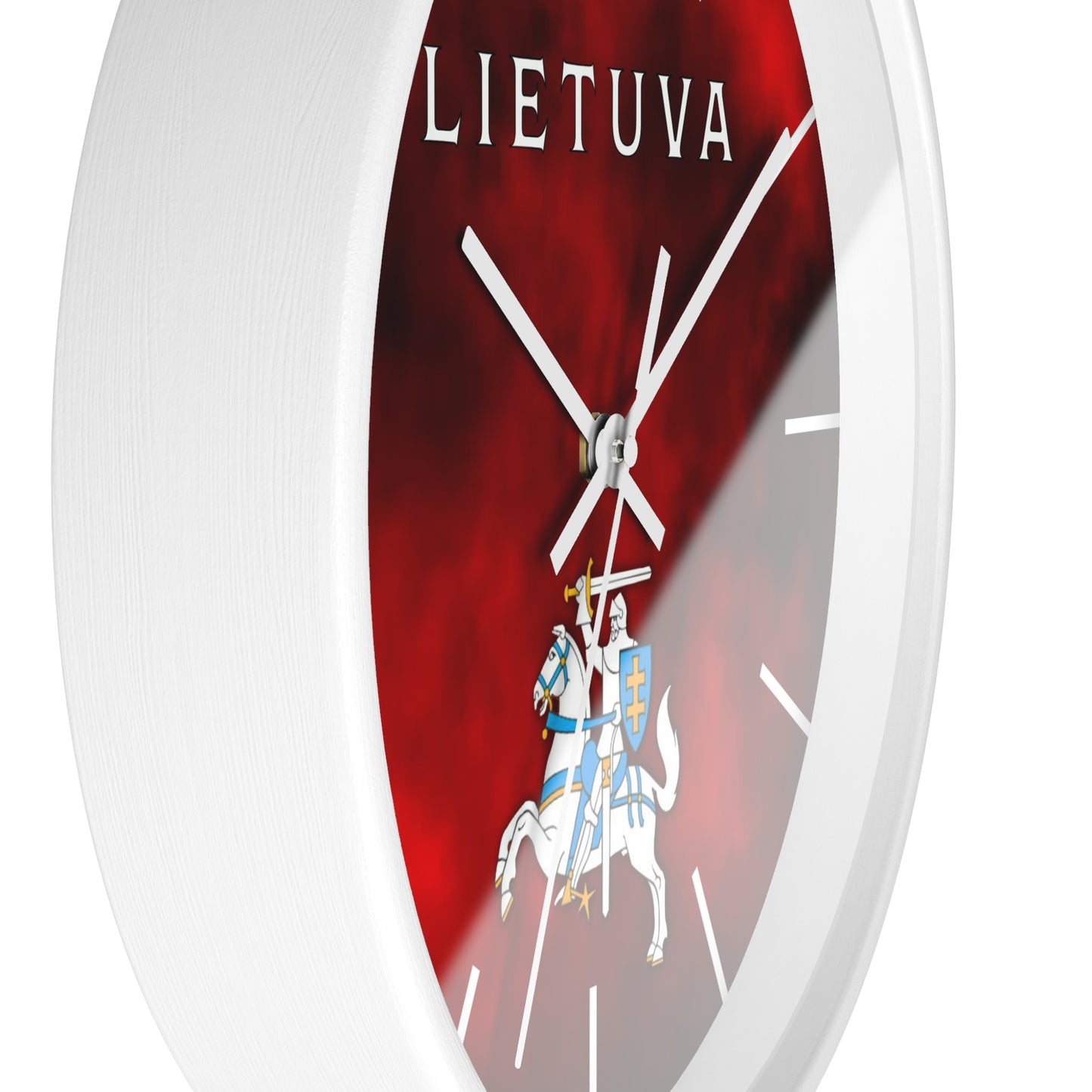 Lietuva With Vytis Themed Wall Clock – Stylish Decor for Lithuanian Pride