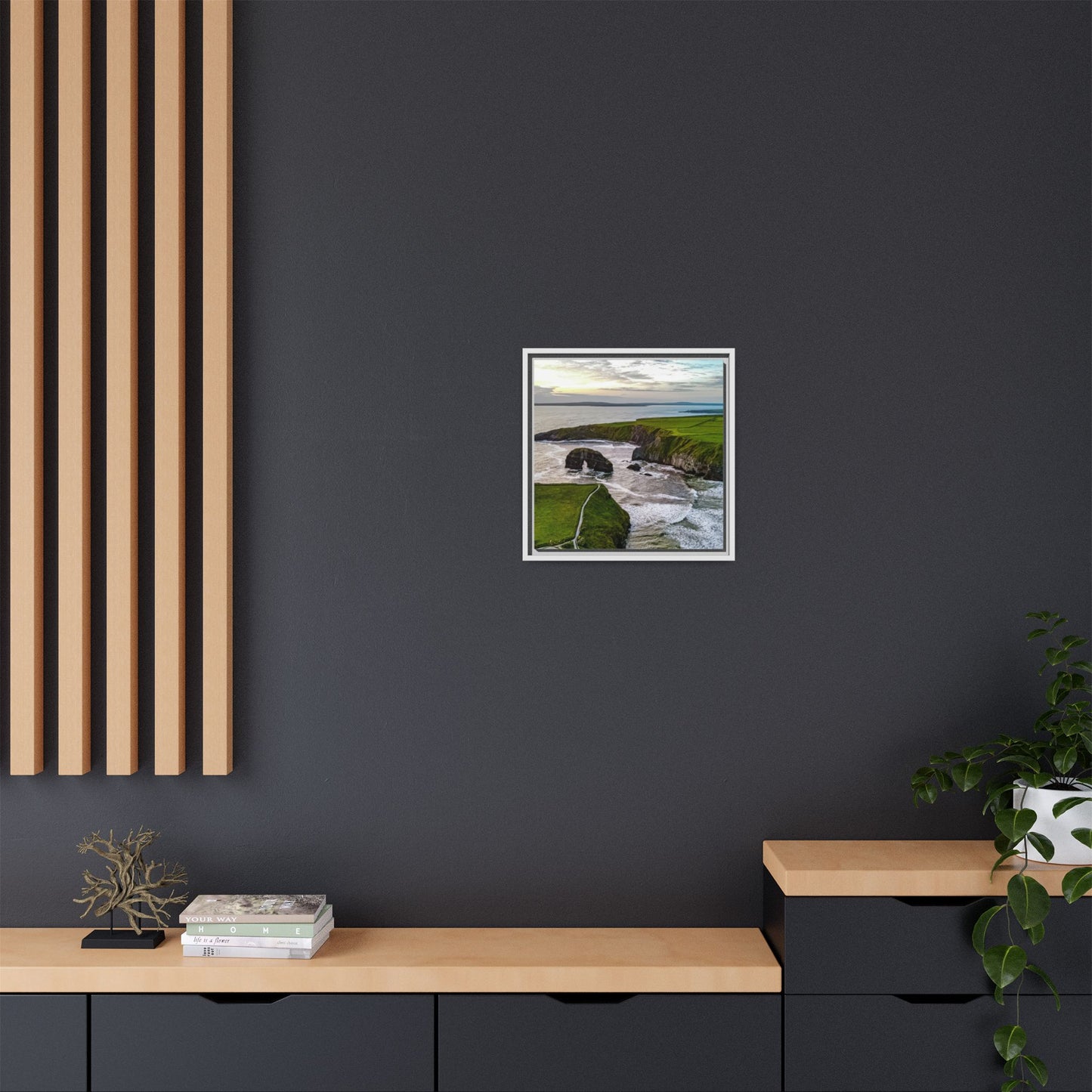 Virgin Rock Matte Canvas, Framed (Multi-color)