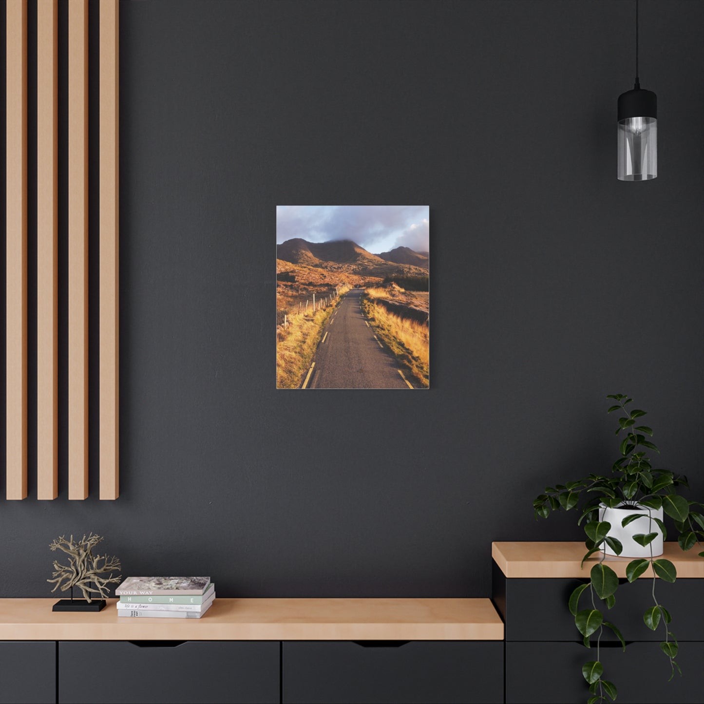 Sunset Road Matte Canvas, Stretched, 1.25"