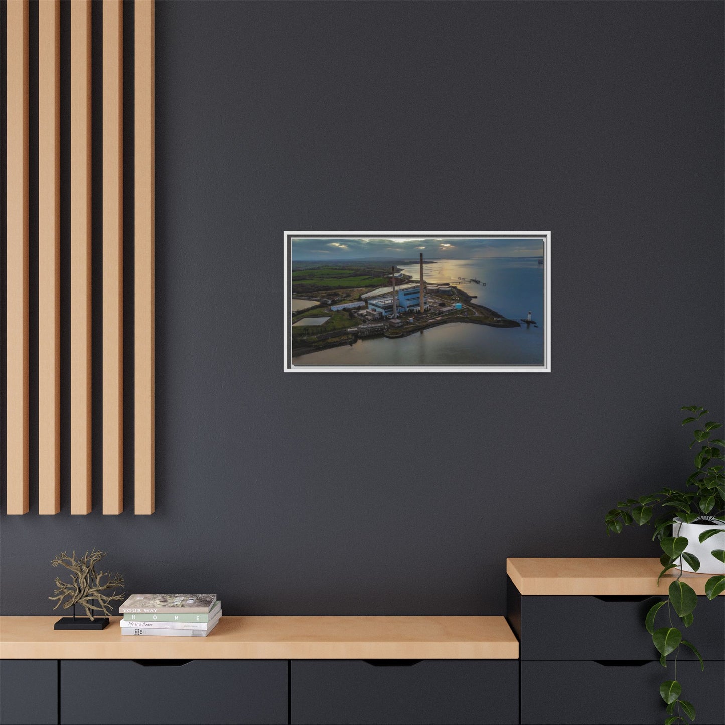 Target Power Station Matte Canvas, Framed (Multi-color)