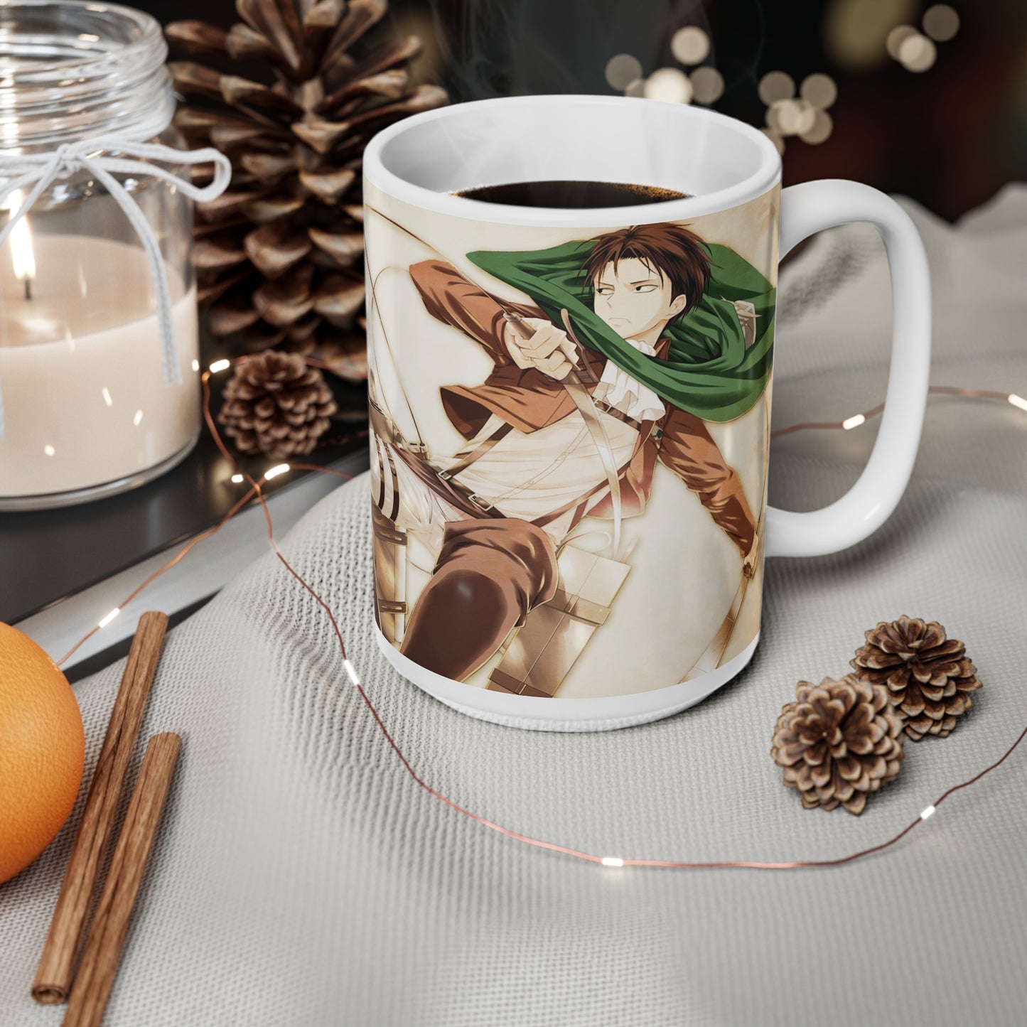 Anime-Inspired Ceramic Coffee Cup - 11oz & 15oz - Perfect for Fans of Adventure
