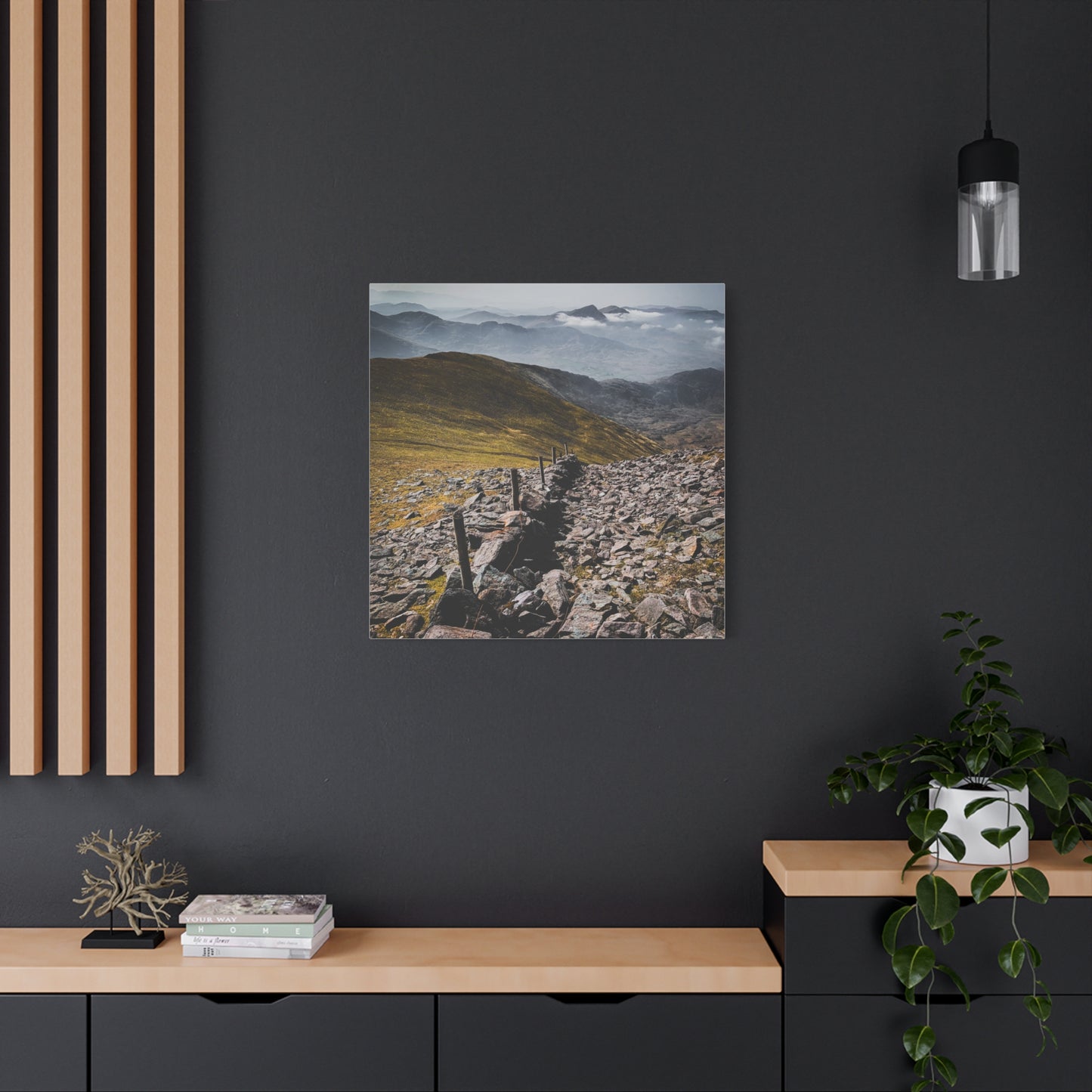Wall in Mountains Matte Canvas, Stretched, 1.25"