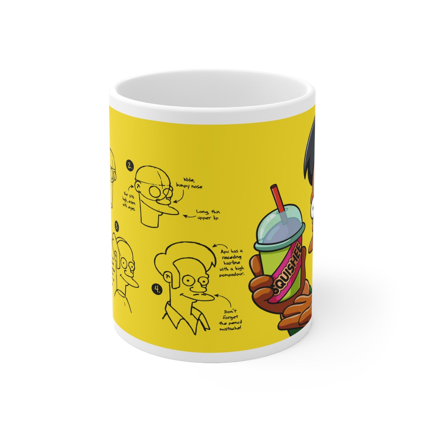 Whimsical Cartoon Character Coffee Mug - Fun, Unique Gift for Fans