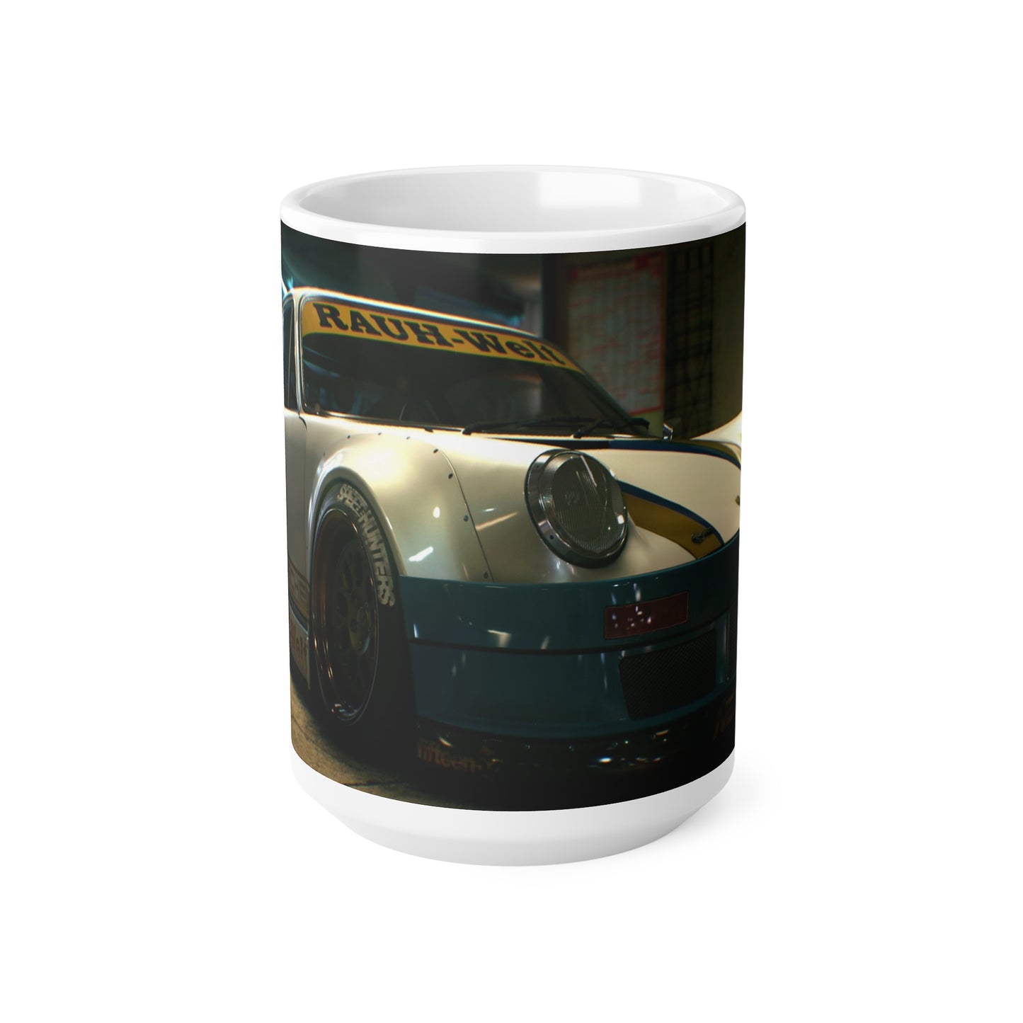 Racing-Themed Ceramic Coffee Cups – 11oz & 15oz – Perfect for Car Enthusiasts, Gamers, and Gift Giving