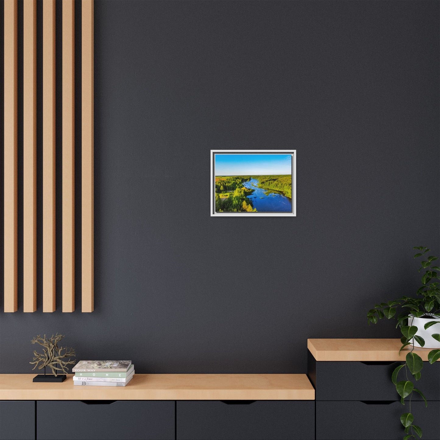 Zagares Lake Matte Canvas, Framed (Multi-color)